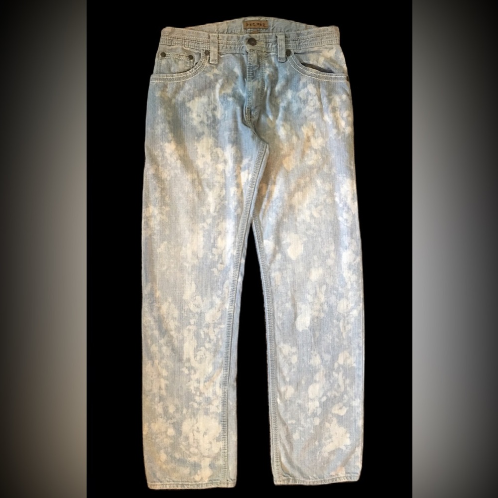 Decree Mens Acid Washed Jeans 32X32